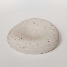 Load image into Gallery viewer, Round, speckled ceramic dish on a white background
